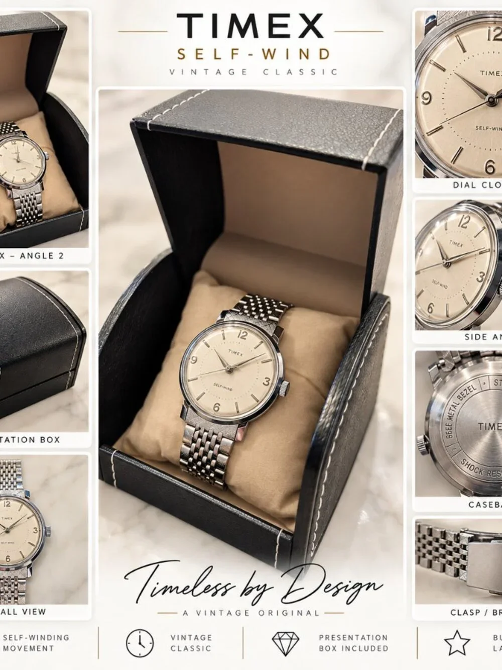 1963 Timex Viscount Self-Wind Automatic Vintage Men’s Watch – Runs Great